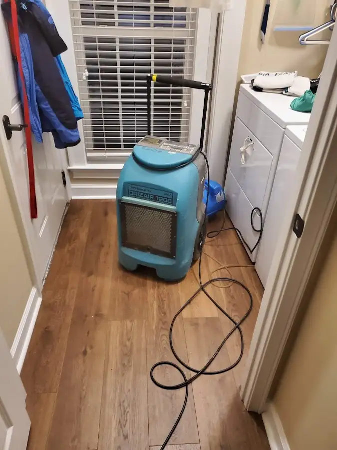 Commercial dehumidifier deployed for Flood Damage Cleanup in Northport